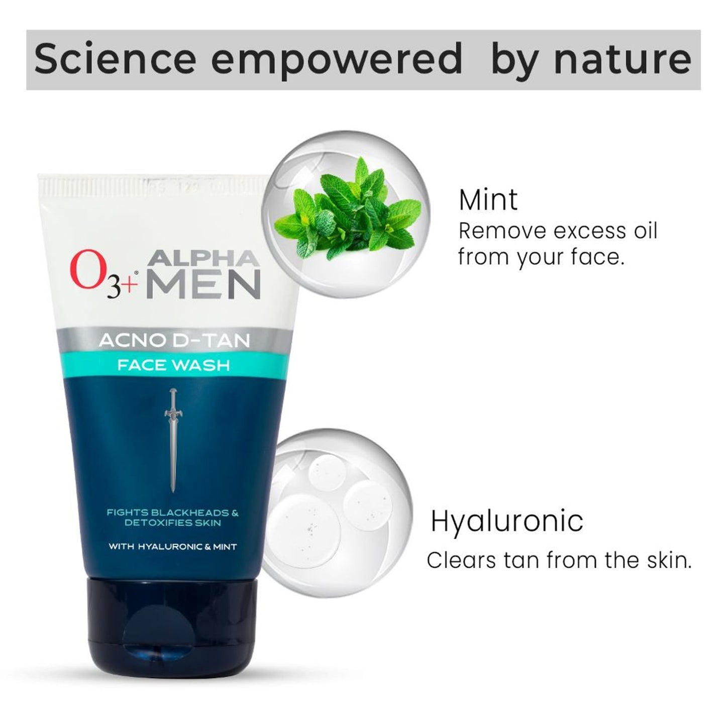O3+ Alpha Men Acno D-Tan Face Wash