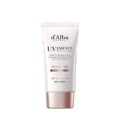 d'Alba piedmont Waterfull Tone-Up Sunscreen, Vegan, Tinted Moisturizer, SPF 50+ PA++++, Glowy