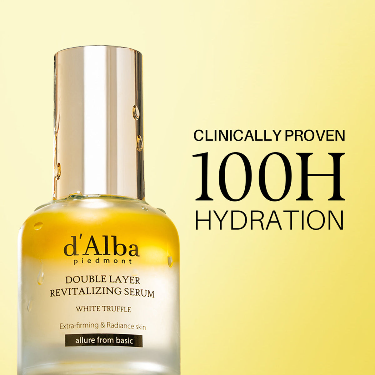 d'Alba piedmont White Truffle Double Layer Revitalizing Serum, 100Hr Hydration