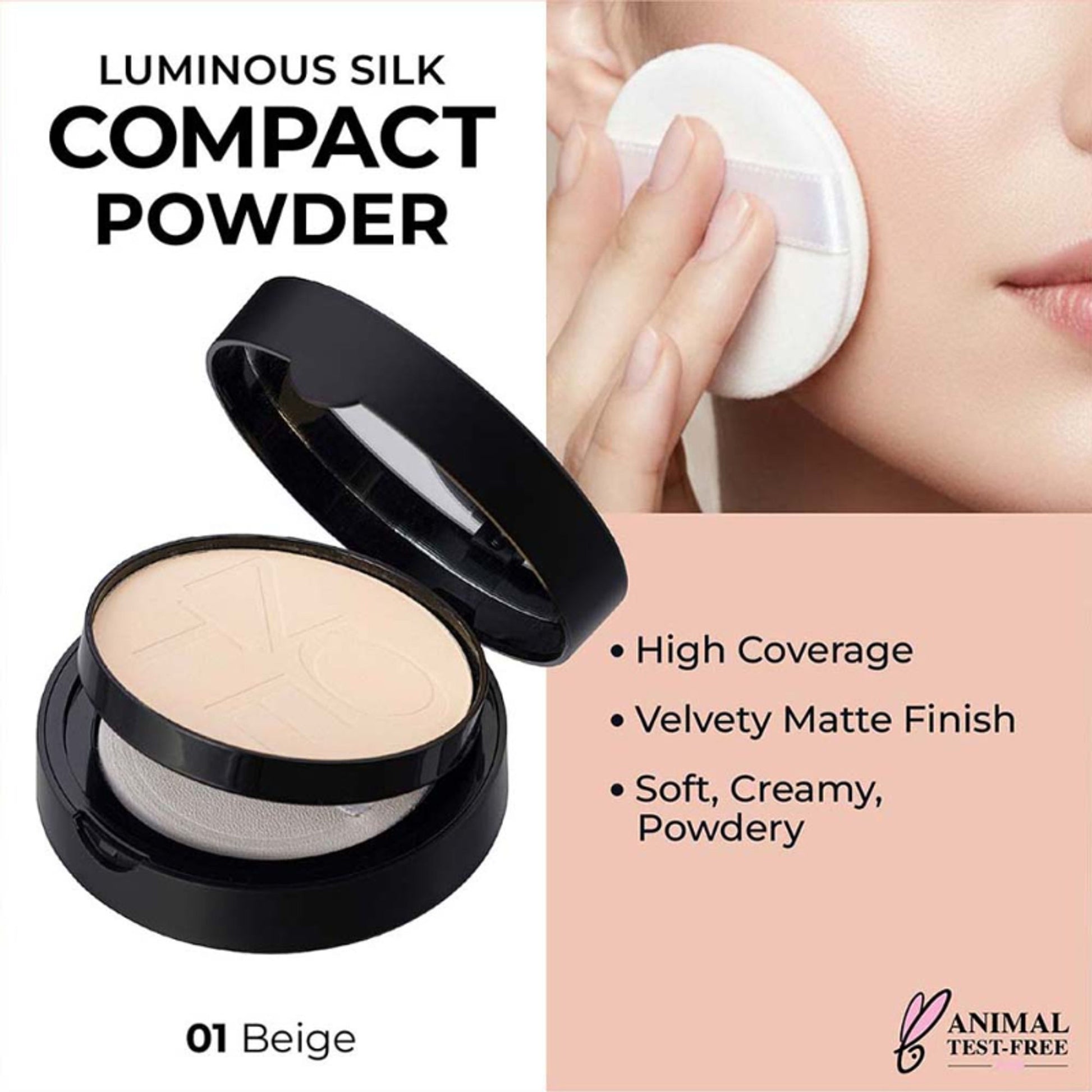 Note Cosmetique Luminous Silk Compact Powder - 1