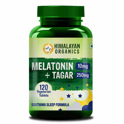 Himalayan Organics Melatonin 10 mg + Tagar 250 mg Tablets - Limited Time Offer