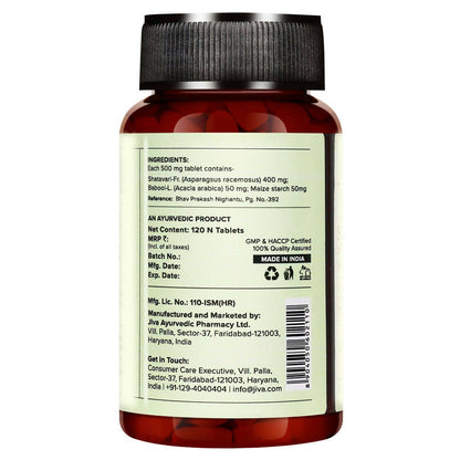 Jiva Ayurveda Shatavari Tablets - Indyancart