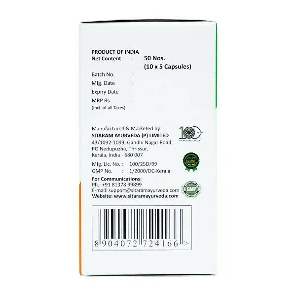 Sitaram Ayurveda Shaddaranam Capsules - Indyancart