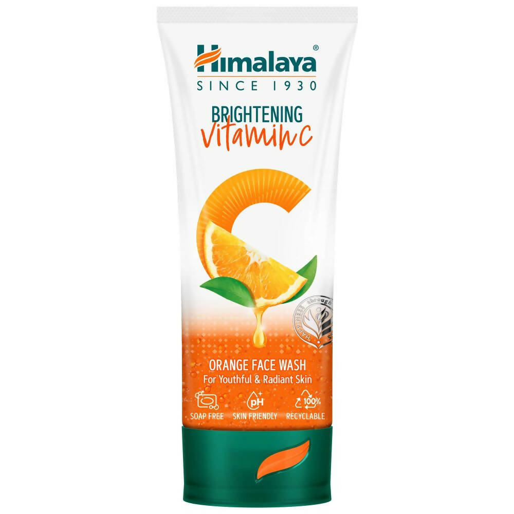 Himalaya Herbals Brightening Vitamin C Orange Face Wash - Indyancart