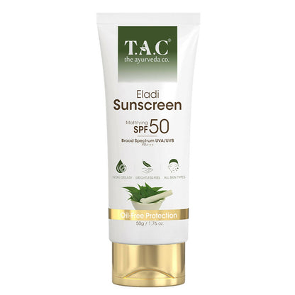 TAC - The Ayurveda Co. Eladi Sunscreen, Matifying SPF 50 & PA+++, for Women & Men