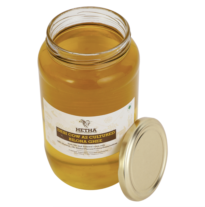 Hetha Desi Cow A2 cultured Bilona Ghee / A2 Ghee | Premium A2 Desi Ghee | Cultured Cow Pure Ghee