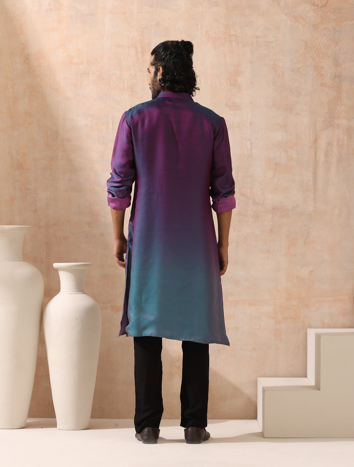 Indyancart ST Mens Reversible Rarity Ombre Kurta