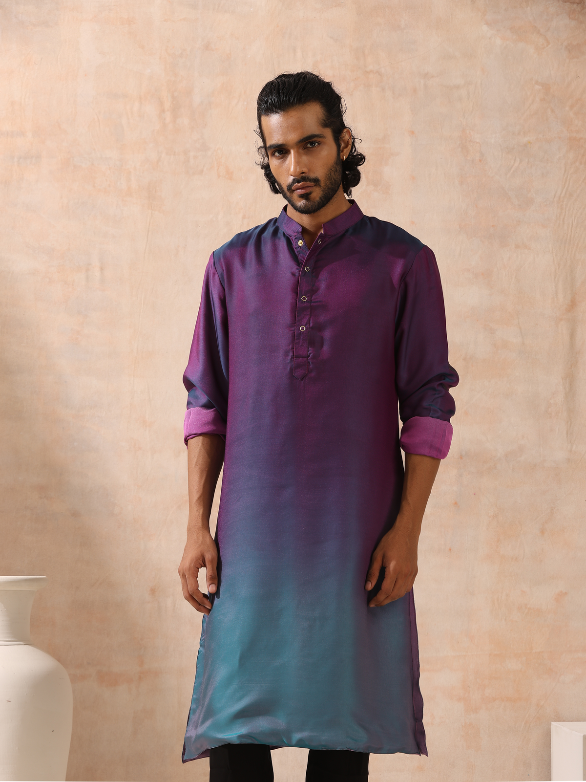 Indyancart ST Mens Reversible Rarity Ombre Kurta