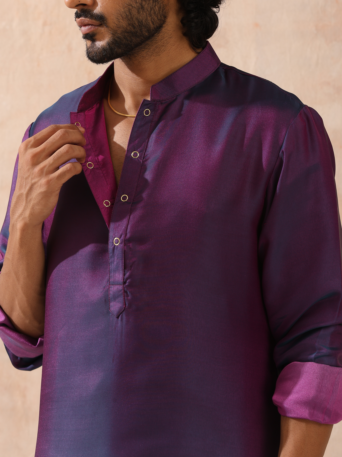 Indyancart ST Mens Reversible Rarity Ombre Kurta