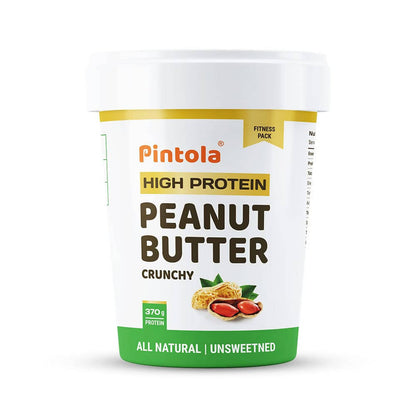 Pintola High Protein Natural Crunchy Peanut Butter - Indyancart