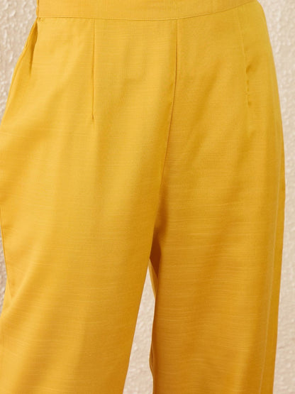 Women Empire Thread Work Kurta with Trousers