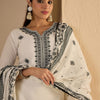 Dhiyona IE Women's Women Ethnic Motifs Pure Cotton Kurta with Trousers & With Dupatta Kurta Sets