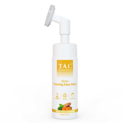 TAC - The Ayurveda Co. Ubtan Foaming Face Wash Tan Removal and Skin Brightening for Women & Men