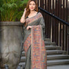 Dhiyona GR Women's Aardhya Grey Jamewar Kashmiri Soft Modal Silk Saree