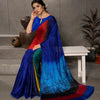 Dhiyona GR Women's Aastha Rainbow Multicolour Silk Blend Digital Print Saree