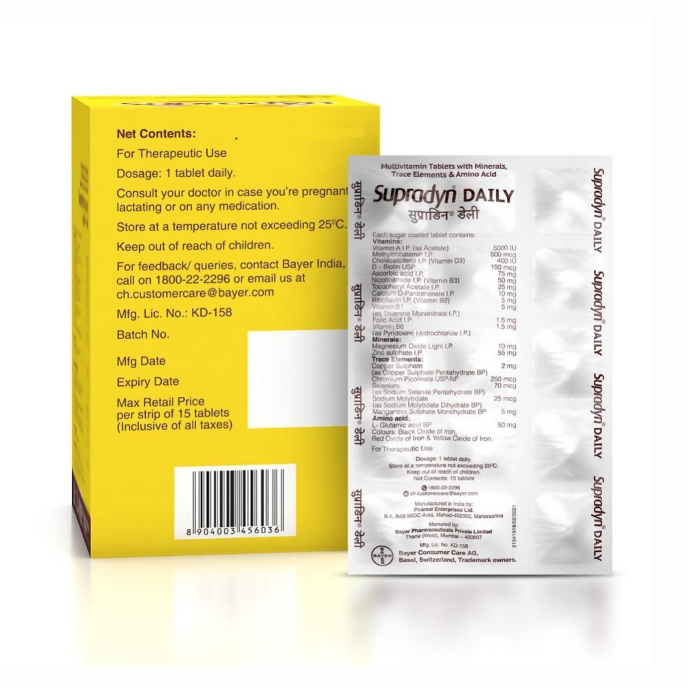 Supradyn Daily Multivitamin Tablets for Men & Women