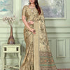 Dhiyona GR Women's Adina Ginger Beige Tussar Silk Digital Print Saree