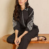 Dhiyona IE Women Ethnic Motifs Embroidered Regular Thread Work Pure Cotton Kurta with Trousers