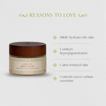 Old School Rituals Arrack of Indian Spices Purifying Mousse Natural Face Moisturizer