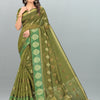 Dhiyona GR Women's Aksaya Pickle Green Organza Saree