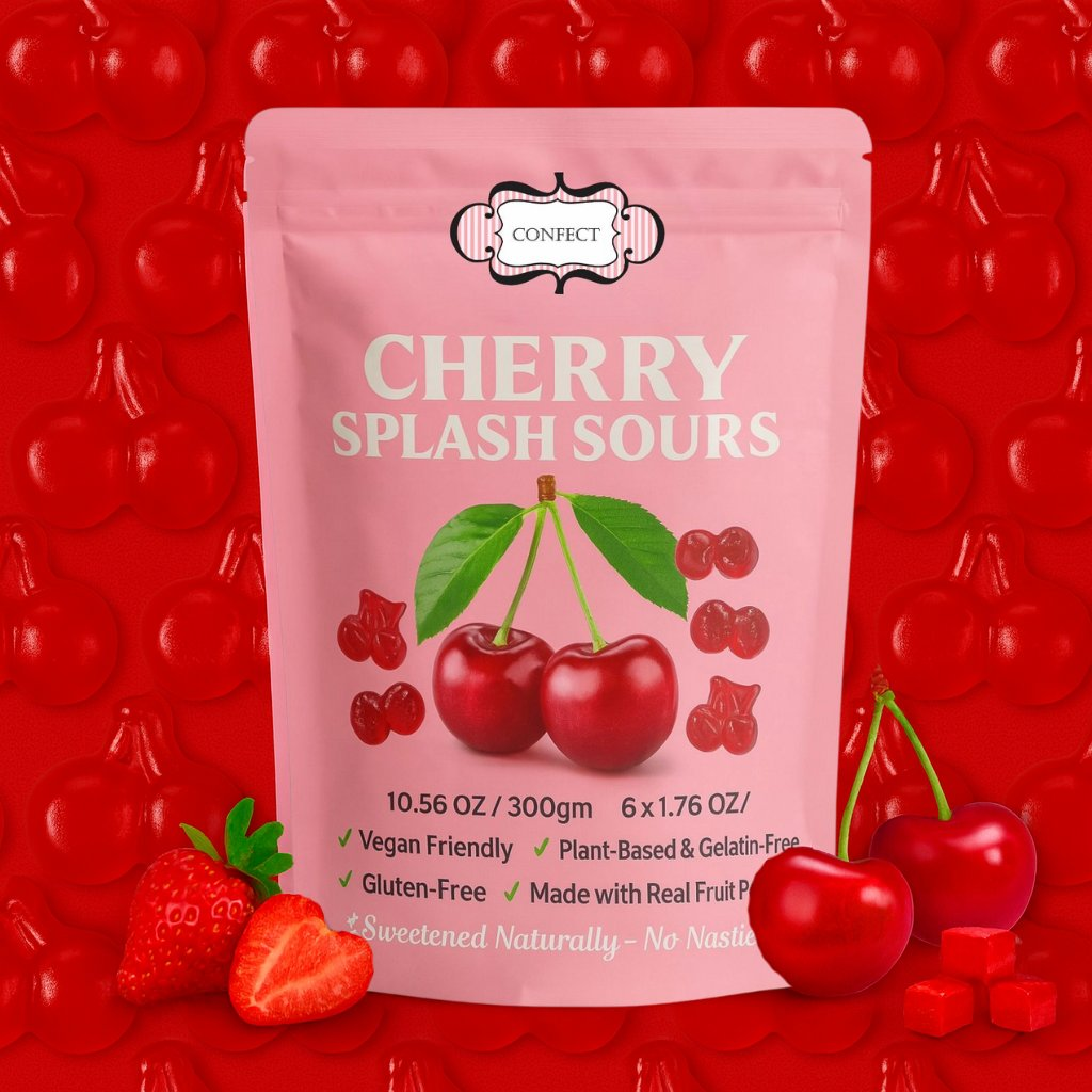 Confect Cherry Splash Sours Gummies