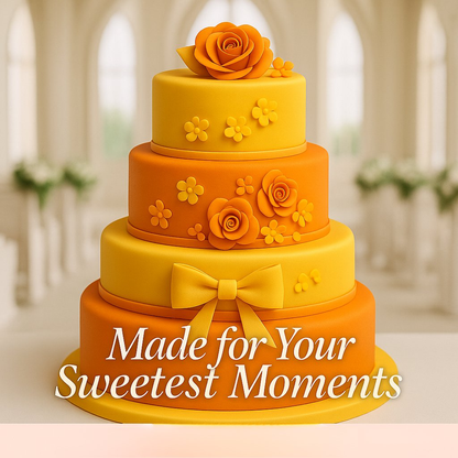 Confect Multipack of Ivory, Orange, Fluorescent orange and Yellow Sugarpaste 18