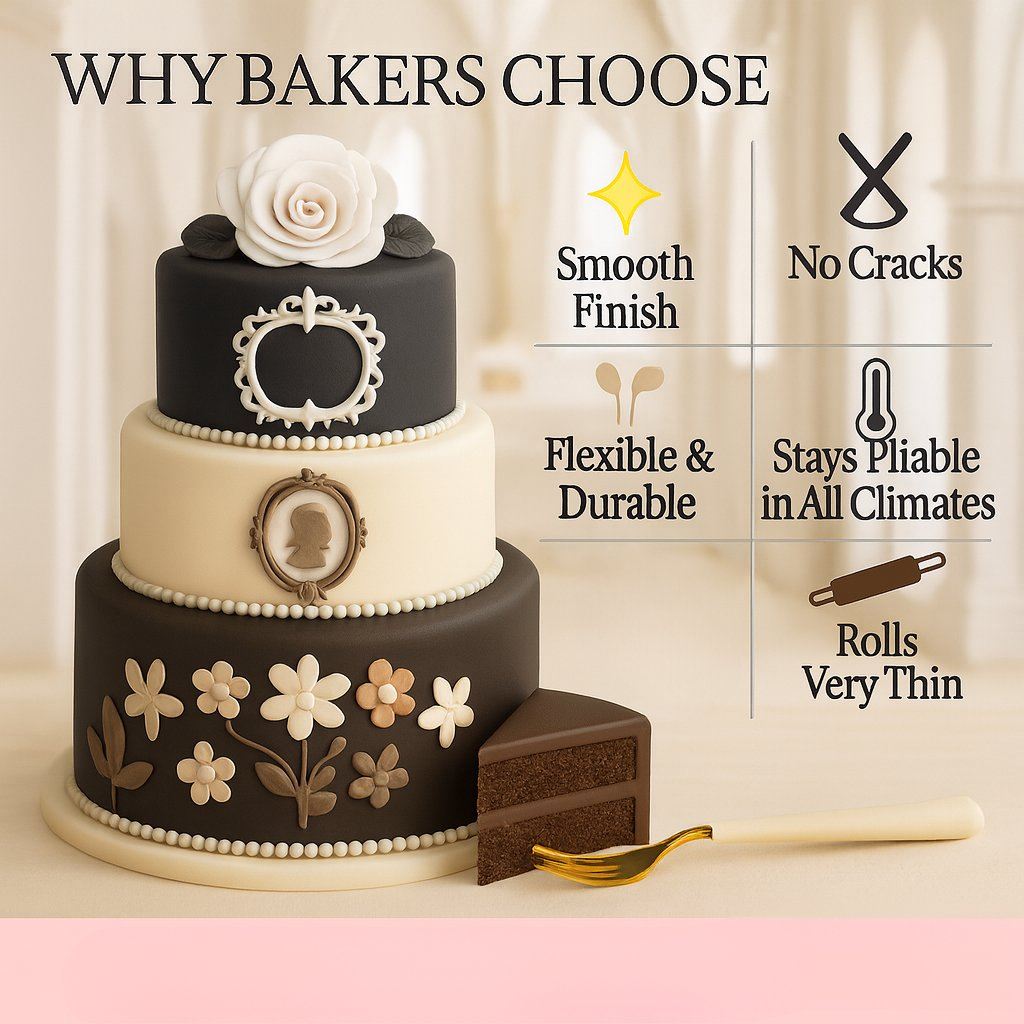 Confect Multipack of Black, White, Skin and Brown Sugarpaste 04