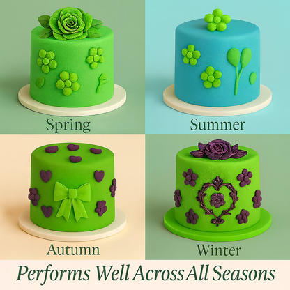 Confect Multipack of Neon Green, Electric Blue, Electric Purple and Lime Green Sugarpaste 03
