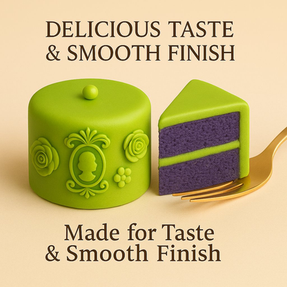 Confect Multipack of Neon Green, Electric Blue, Electric Purple and Lime Green Sugarpaste 03