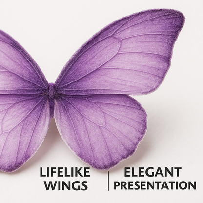Confect Purple | Pack of 56 Edible Wafer Paper Butterflies