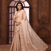 Dhiyona GR Women's Sundri Beige Jimmi Choo Embroidered Saree