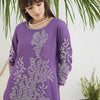 Dhiyona IE Floral Embroidered Round Neck Tunic & Trousers