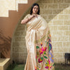 Dhiyona GR Women's Antara Cream Paithani Soft Blended Silk Saree