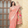 Dhiyona GR Women's Antara Peach Paithani Soft Blended Silk Saree