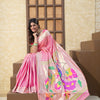Dhiyona GR Women's Antara Pink Paithani Soft Blended Silk Saree