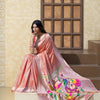 Dhiyona GR Women's Antara Red Paithani Soft Blended Silk Saree