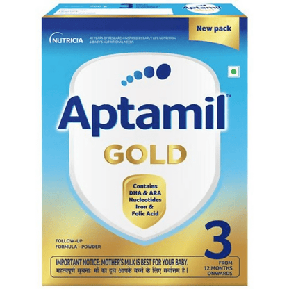 Aptamil Gold Follow-Up Formula Stage 3 Powder (From 12 Months Onwards) - Indyancart