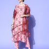 Dhiyona RV Women's Silk Chiffon Printed Kurta Set With Dupatta