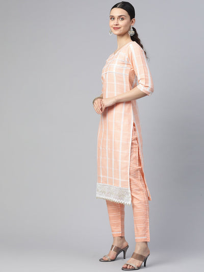 Indyancart RV Women's south cotton  Kurta Set With Dupatta