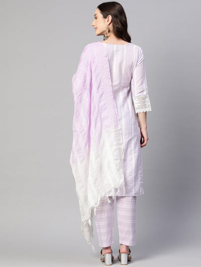 Indyancart RV Women's south cotton  Kurta Set With Dupatta