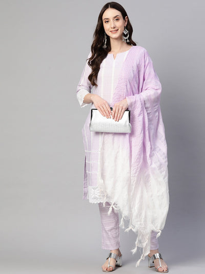 Indyancart RV Women's south cotton  Kurta Set With Dupatta