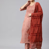 Dhiyona RV Women's Art Silk Fabric Embroidered Kurta Set With Dupatta