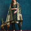 Dhiyona RV Women's jacquard Fabric jacquard Print Kurta Set With Dupatta