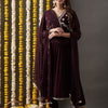 Dhiyona RV Women's Faux Georgette Fabric  Embroidered Kurta Set With Dupatta