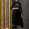 Dhiyona RV Women's Faux Georgette Fabric  Embroidered Kurta Set With Dupatta