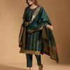 Dhiyona RV Women's Cotton Chanderi Fabric Jacquard Print Kurta Set With Dupatta