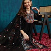 Dhiyona RV Women's Faux Georgette Fabric Thread Embroidery Kurta set With Dupatta