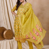 Dhiyona RV Women's Cotton Chanderi Fabric Jacquard Print Kurta Set With Dupatta