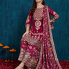 Indyancart RV Women's Faux Georgette Fabric Zari Sequence embroidery Work Kurtaset With Dupatta