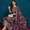 Indyancart RV Women's Faux Georgette Fabric Zari Sequence embroidery Work Kurtaset With Dupatta